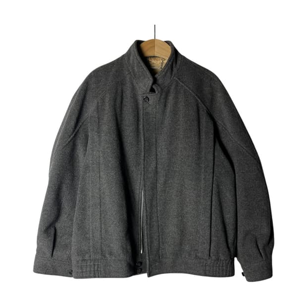 [Burberry] 00's 버버리 하이넥 히든 울 자켓