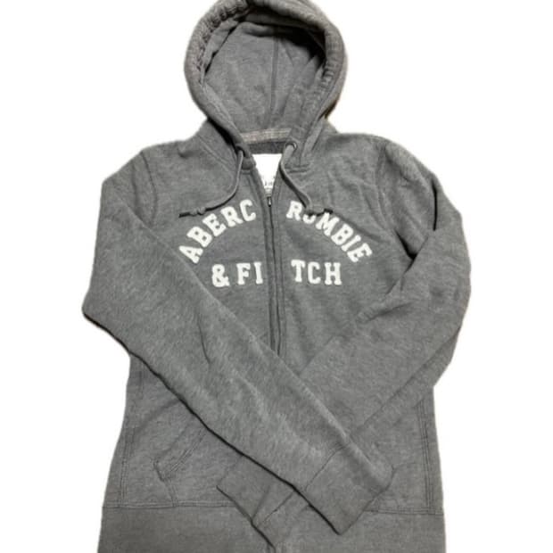 아베크롬비 슬림핏 로고 후드 집업