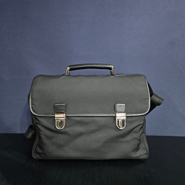 발리 페브릭 블랙 남성 서류가방 크로스백 