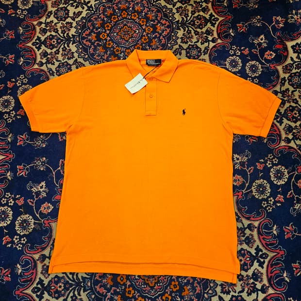 (미사용)폴로랄프로렌 오렌지 카라넥 티셔츠 2XL