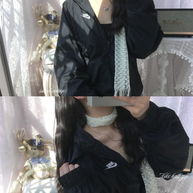 Nike half zip windbreaker