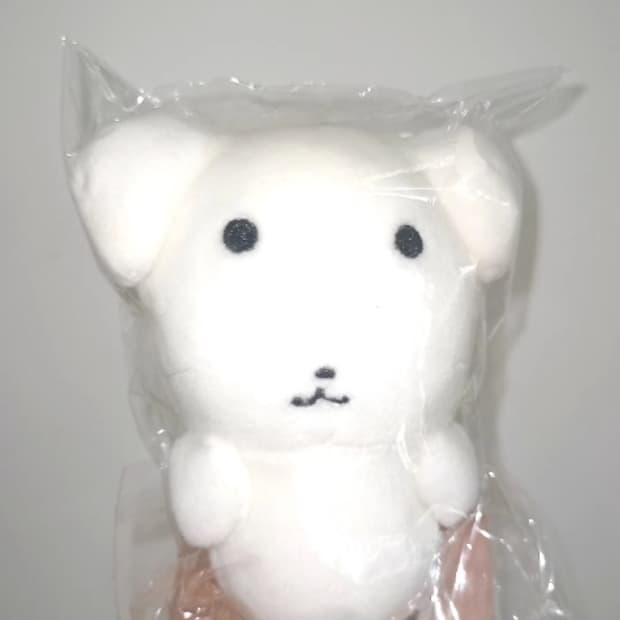 흰색 강아지 인형 새상품