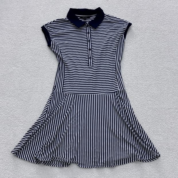 90 엘르골프 민소매 카라 원피스 0316E