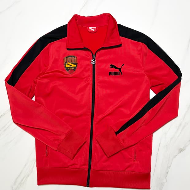 퓨마 사커 트랙탑 레드 져지