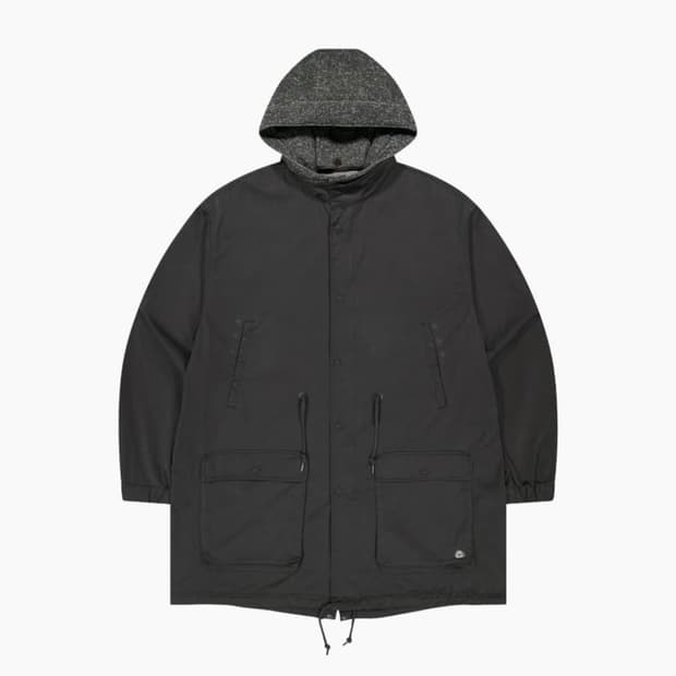 코이세이오 워시드 밀리터리 자켓 야상 머드 차콜