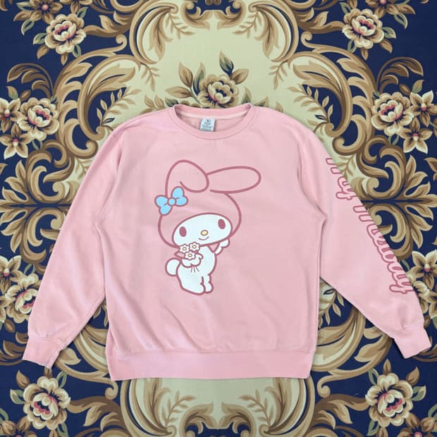 (L)바이오 월드 산리오 Sanrio 마이멜로디 맨투맨(딸기우유)