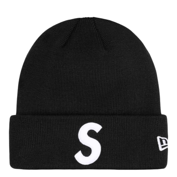 Supreme New Era S logo Beanie Black