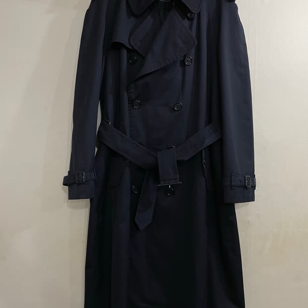 버버리 더블 브레스티드 트렌치 코트 네이비 42R