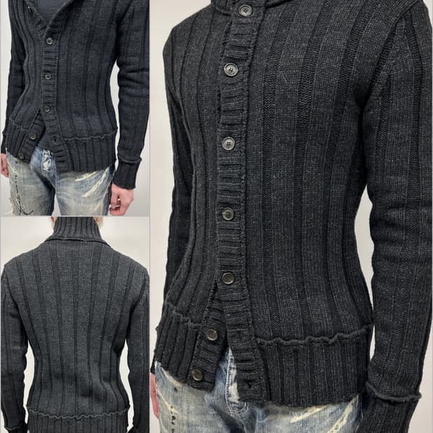 돌체앤가바나 리브 니트 가디건