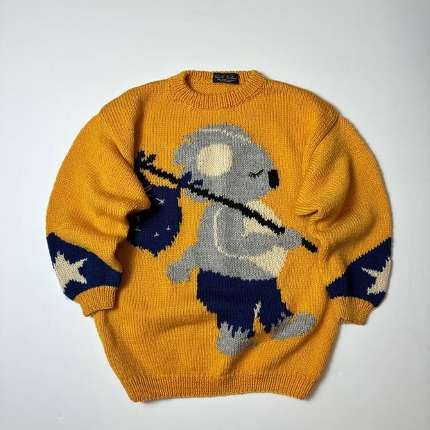 Click GoTheShears오스트레일리아80's코알라 니트PN8189