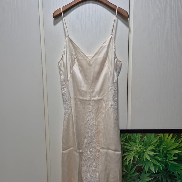 (세일)JPN VTG.아이보리 레이스 슬립 원피스
