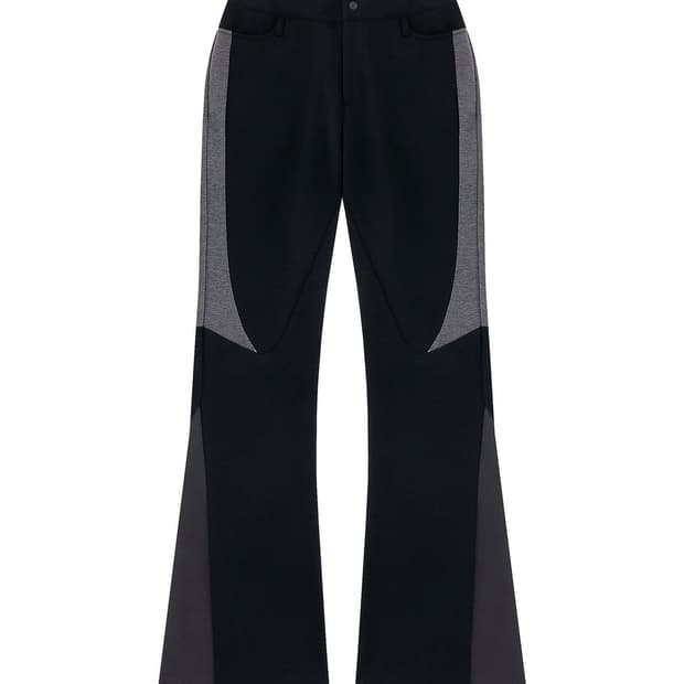 D.ok W00 Diagonal Jersey Pants (BK)