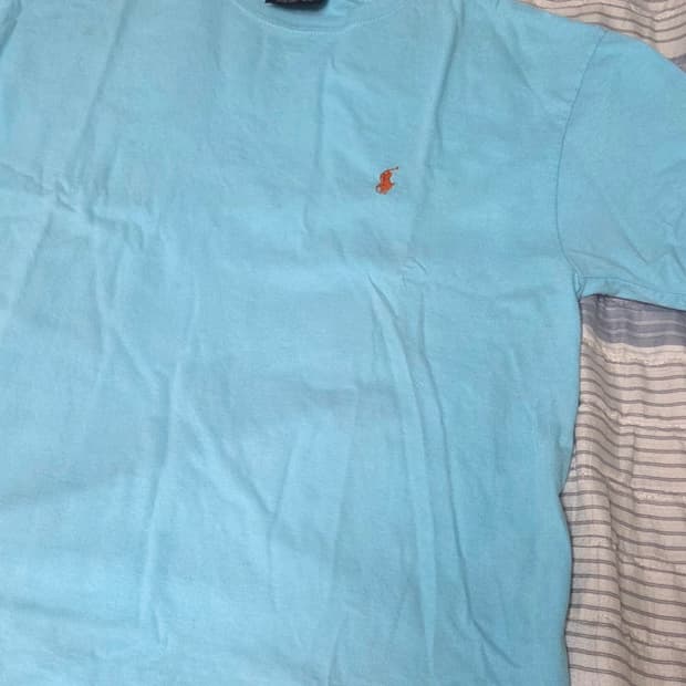 폴로랄프로렌 하늘색 반팔티셔츠