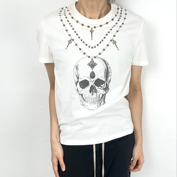 Alexander McQueen Skull Necklace Print T