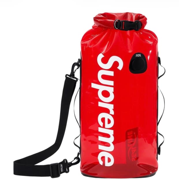 슈프림 실라인 디스커버리 드라이 백 20L 레드 - 19SS SUPREM