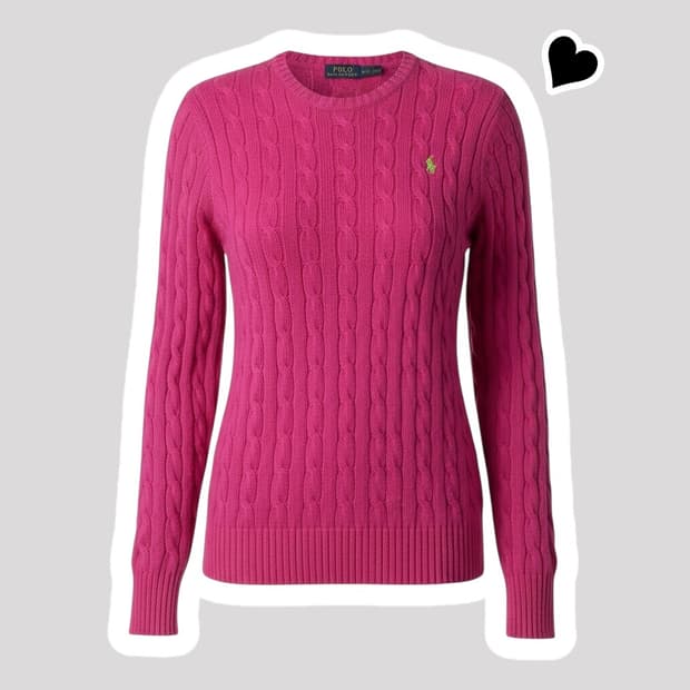 여성 폴로 랄프로렌 캐시미어 니트
