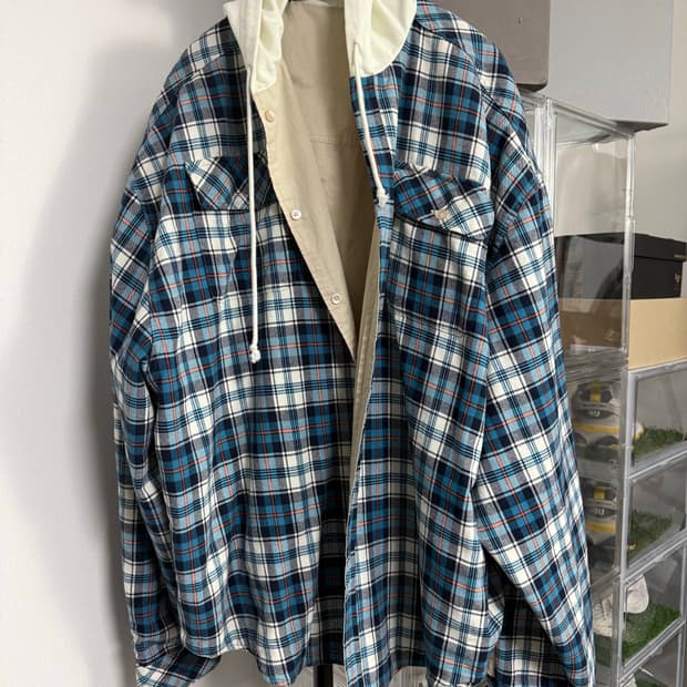 프로젝트지알 체크셔츠 1사이즈 4종 팝니다