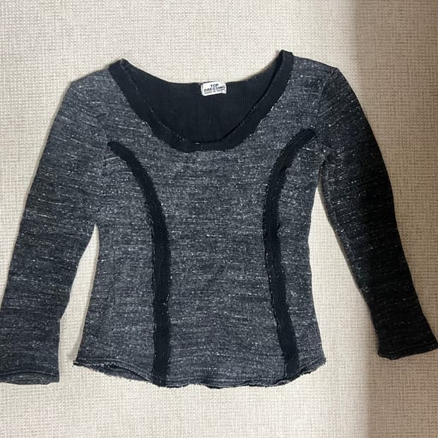 탑드레싱 여성 니트 그레이