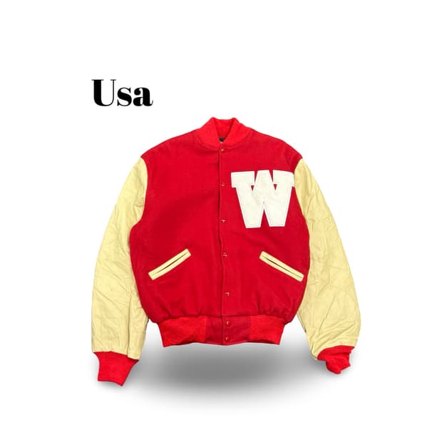 (105)90s usa리얼레더바시티자켓