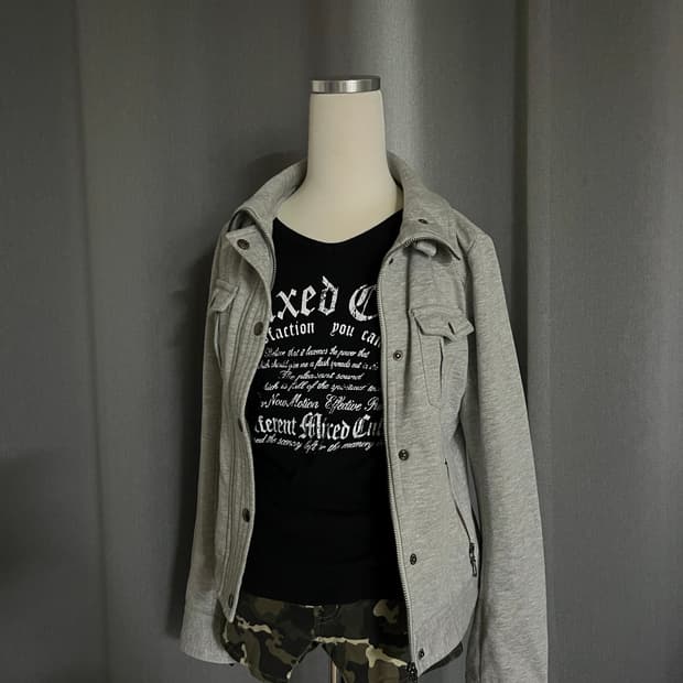 y2k롱슬리브 카모세트