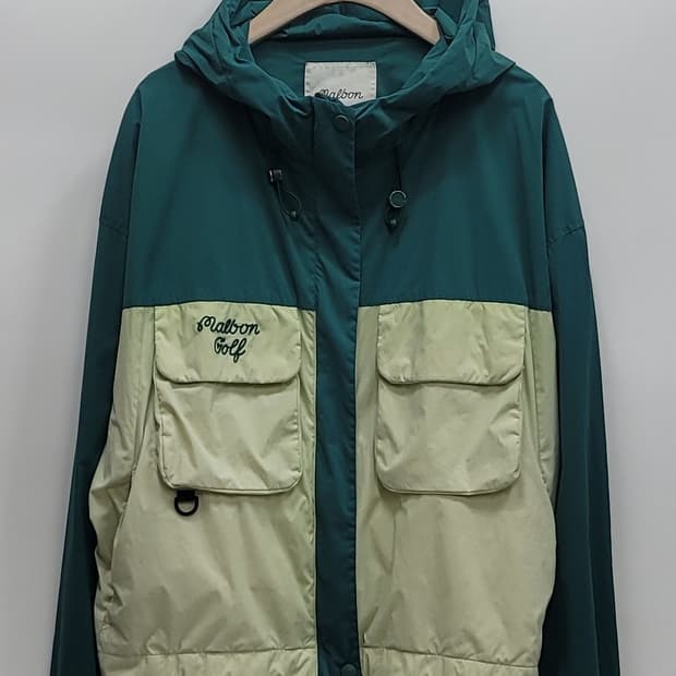 말본 22FW 유틸리티 포켓 컬러블록 후드 바람막이 점퍼 / 여 S