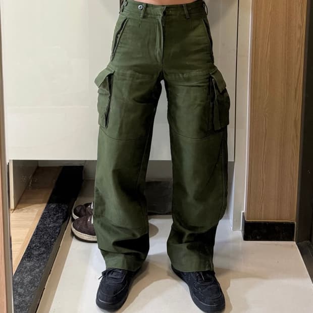 GMBH 사이드 지퍼 카고 팬츠