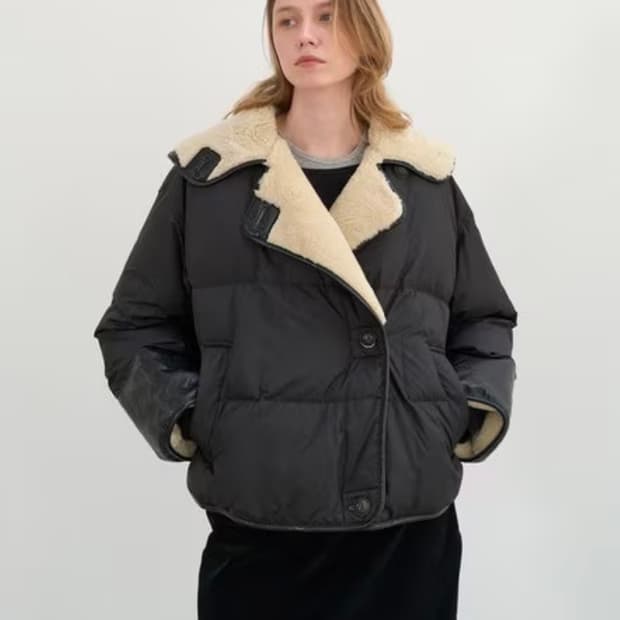 앳코너 시어링 구스다운 패딩