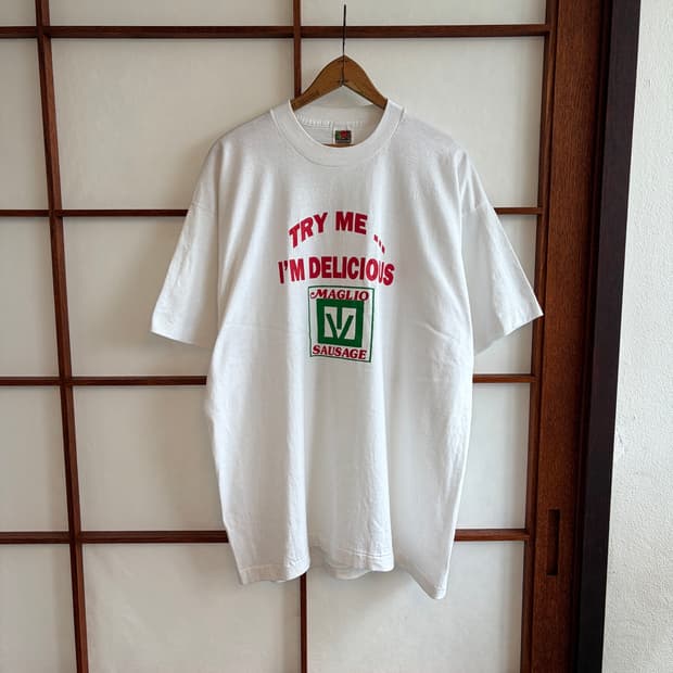 90년대 소세지 프로모션 티셔츠 XL
