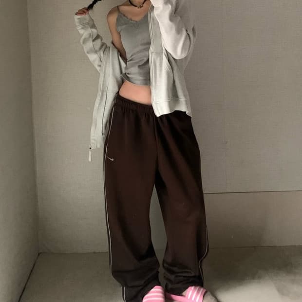 나이키 브라운 츄리닝 팬츠