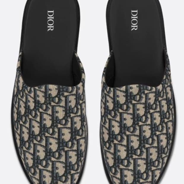 디올 뮬 슬리퍼