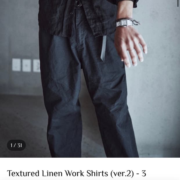구함!/Textured Linen Work Shirts (ver.2)