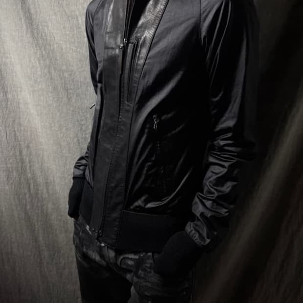 The viridi anne 하이브리드 레더 자켓 L