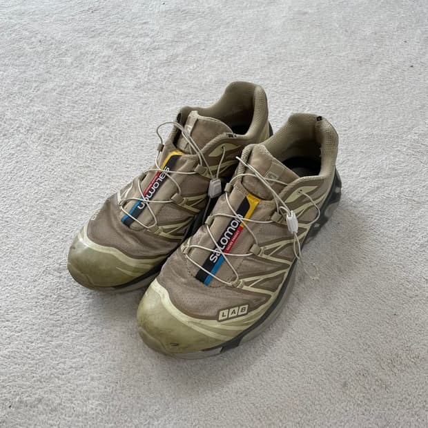 285 살로몬 XT6 바닐라아이스 신발