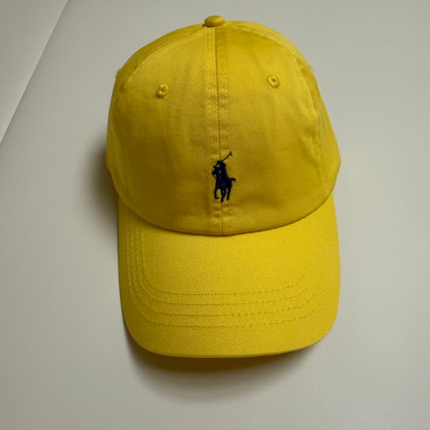 폴로 랄프로렌 볼캡모자 (옐로우)(새상품)