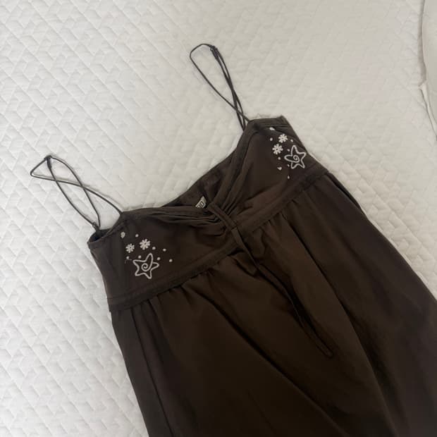 코이세이오 solar stitch mini dress
