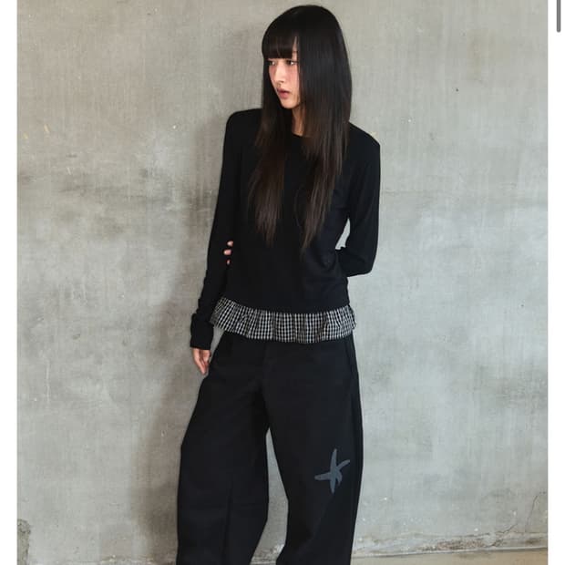잇자바이브 DOODLE COTTON PANTS