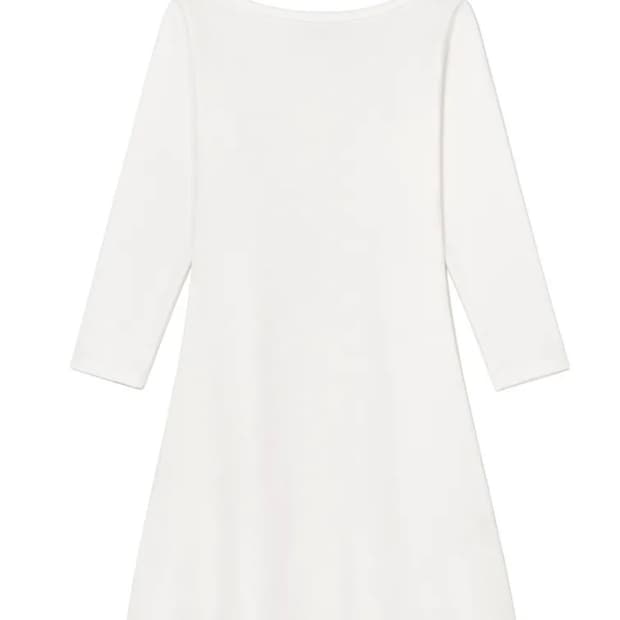 3/4 G COMFORT DRESS (WHITE)