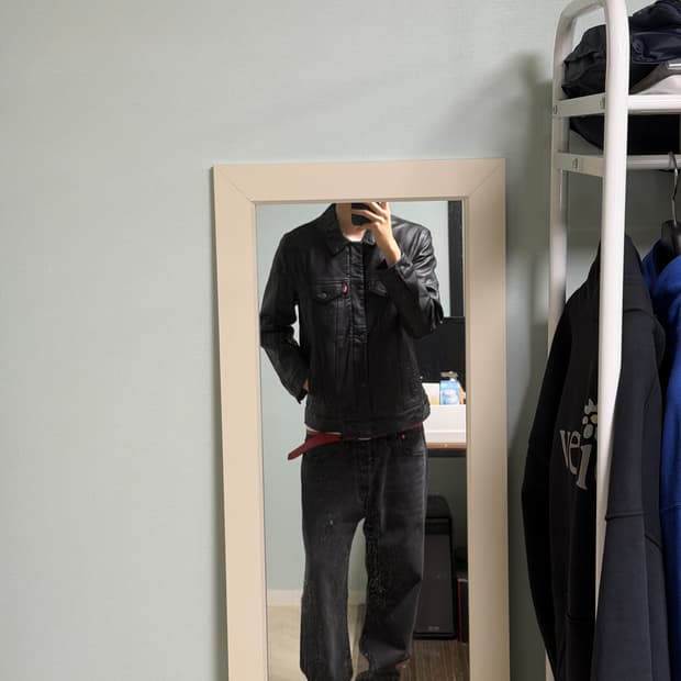 리바이스 레더자켓M