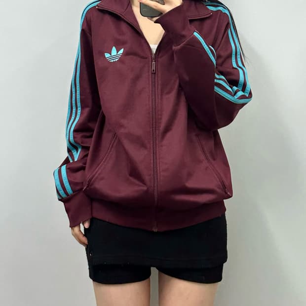 아디다스 파이어버드 버건디 트랙 져지