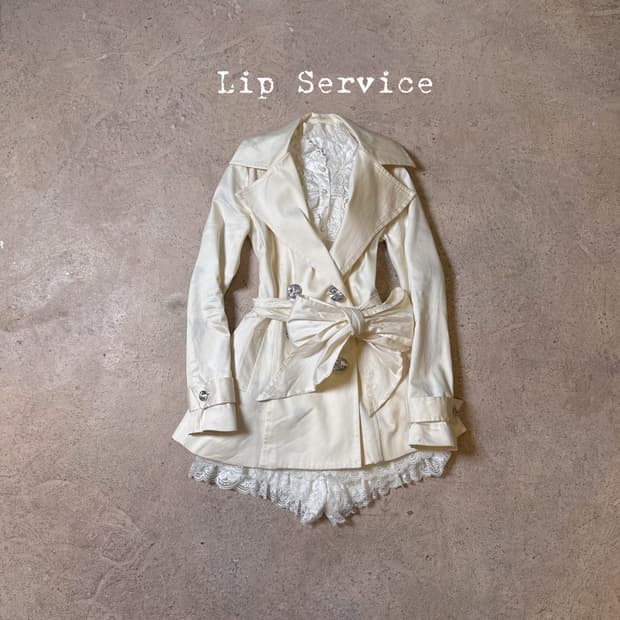LIP SERVICE 트렌치 코튼 코트