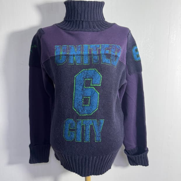 Sky bomber 럭비 터틀넥 니트