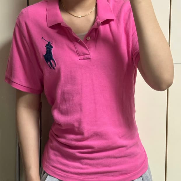 폴로 랄프로렌 빅포니 핑크 카라티