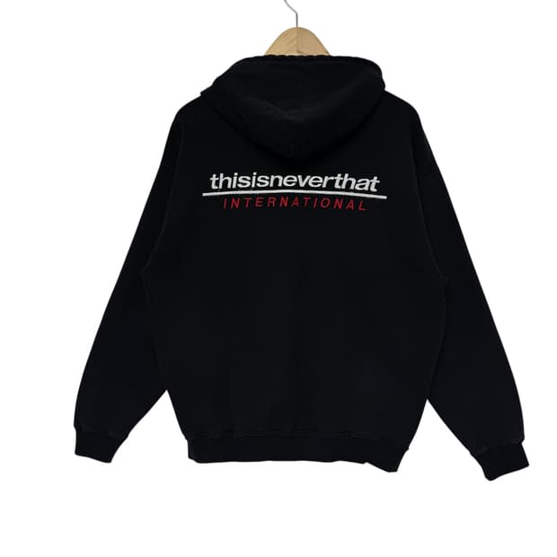 디스이즈네버댓 인터네셔널 자수로고 후드집업