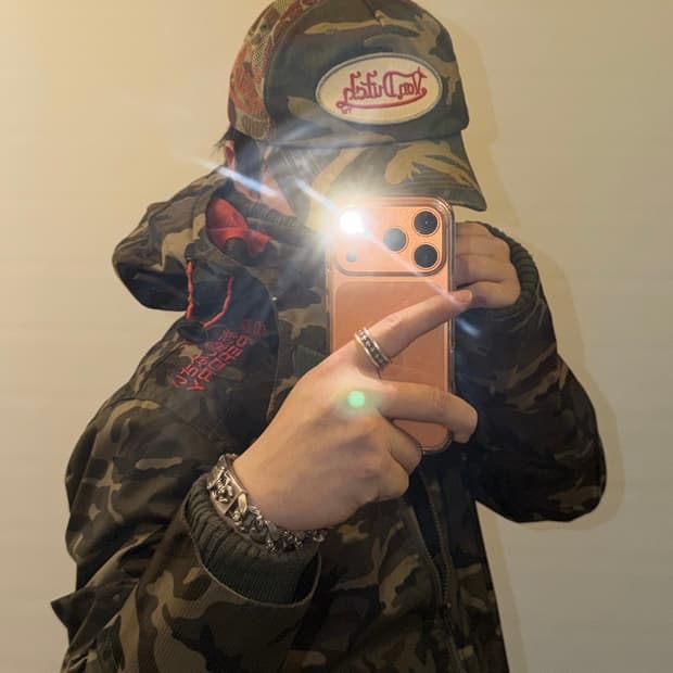 본더치 y2k 카모 볼캡