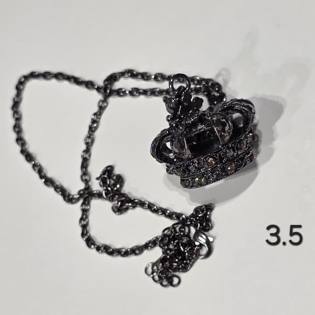 왕관 빈티지 목걸이