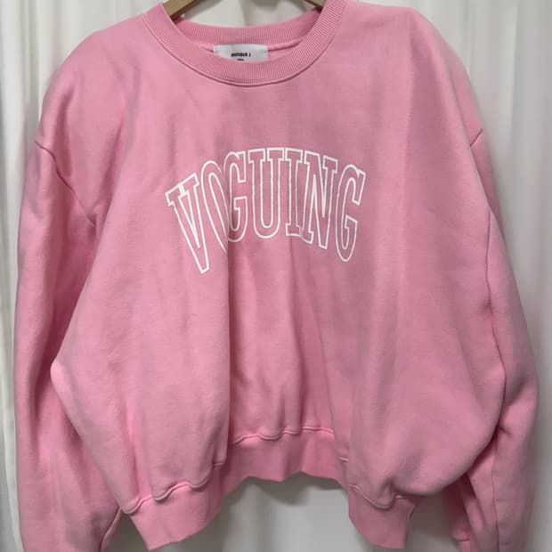 엔티크제이 자체제작 보깅 맨투맨 핑크