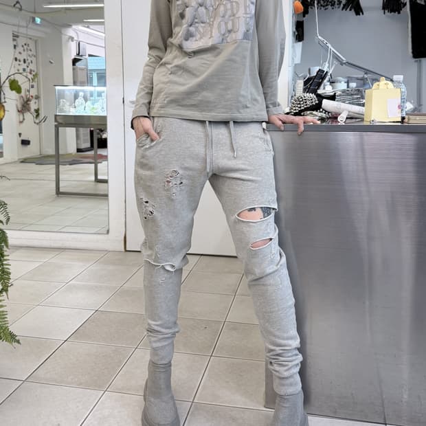 distressed sweatpants