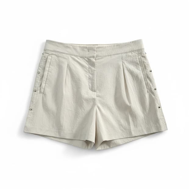 OBZEE ARCHIVE 베이지 핀턱 반바지 70cm