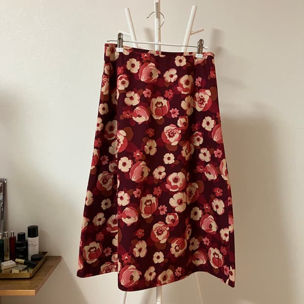 Ketty 케티 플라워 면 스커트 롱스커트 일본빈티지