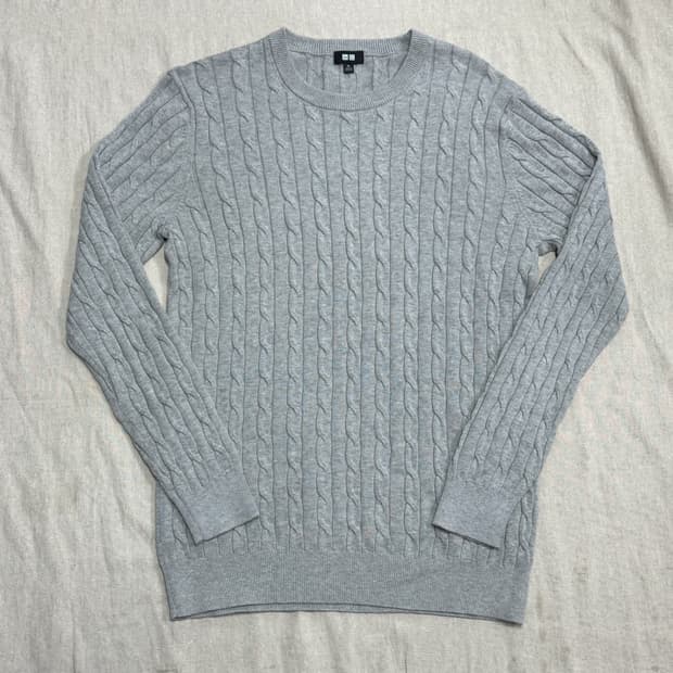 유니클로 캐시미어 케이블니트 XL